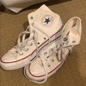 White authentic converse